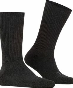 FALKE Walkie Ergo Ademend Hoge Kwaliteit Verwarmend Thermo Met Elastiek Warme Dikke Trekking Hoog Lang Merinowol Grijs Unisex Sokken - Maat 42-43 -beenmode Verkoop 550x617