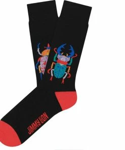 Jimmy Lion Sokken Beetles Zwart - 41-46 -beenmode Verkoop 550x619 1