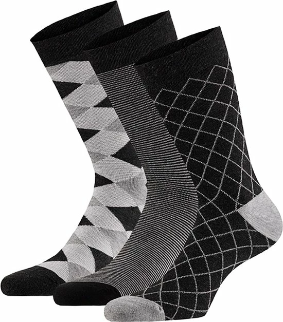 Apollo | Bamboe Sokken Met Motief | Antraciet | 6 Paar | Maat 39/42 | Damessokken | Herensokken | Duurzame Sokken | Bamboe | Bamboo 2 Apollo | Bamboe Sokken Met Motief | Antraciet | 6 Paar | Maat 39/42 | Damessokken | Herensokken | Duurzame Sokken | Bamboe | Bamboo - Afbeelding 2