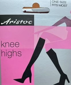 Aristoc Opaques 40 Denier Kniekousjes - One Size - Paars - 2PP -beenmode Verkoop 550x628 5