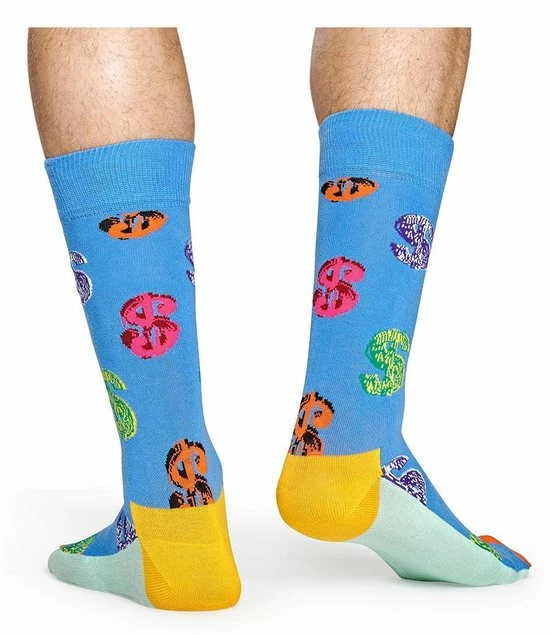 Happy Socks Sokken Andy Warhol Dollar Socks Blauw Maat:36-40 3 Happy Socks Sokken Andy Warhol Dollar Socks Blauw Maat:36-40 - Afbeelding 3