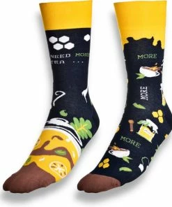 More Fashion - Dames Sokken - 39/42 - 3-Pack - Juice & Tea - MADE IN EU -beenmode Verkoop 550x638 1