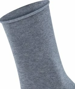 FALKE Happy Stripe 2-Pack Zacht Met Motief Versterkt Hoogwaardig Mid-rise Robuust Ademend Dekkend Set Kort Gestreept Katoen Multipack Grijs Dames Sokken - Maat 35-38 -beenmode Verkoop 550x642 2