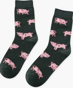 Merkloos Vrolijke Sokken Varkens Maat 40-42