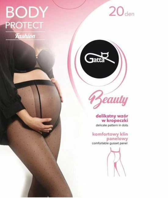 Gatta Zwangerschapspanty Mamma 20 Den, Panty Met Stippen, Zwarte Hippe Positiepanty, Maat L (4) 4 Gatta Zwangerschapspanty Mamma 20 Den, Panty Met Stippen, Zwarte Hippe Positiepanty, Maat L (4) - Afbeelding 4