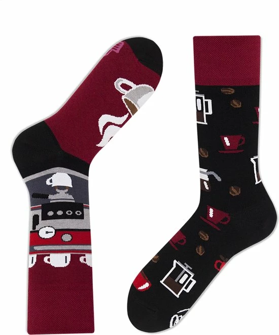 Many Mornings Toffe Sokken - Gekke Sokken - Leuke Sokken - Dark Espresso - Maat: 39 T/m 42 3 Many Mornings Toffe Sokken - Gekke Sokken - Leuke Sokken - Dark Espresso - Maat: 39 T/m 42 - Afbeelding 3