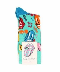 Happy Socks X Rolling Stones Tumbling Dice, Turquoise - Maat 36-40 -beenmode Verkoop 550x660 20