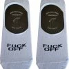 Merkloos Verjaardag Cadeau - Grappige Sokken - Fuck Off No Show Sokken - Leuke Sokken - Vrolijke Sokken – Valentijn Cadeau - Luckyday Socks - Cadeau Sokken - Socks Waar Je Happy Van Wordt – Maat 37-42