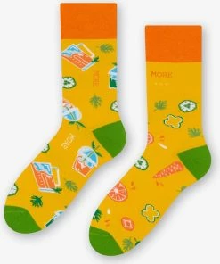 More Fashion - Dames Sokken - 39/42 - 3-Pack - Juice & Tea - MADE IN EU -beenmode Verkoop 550x664 1