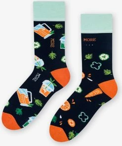 More Fashion - Dames Sokken - 39/42 - 3-Pack - Juice & Tea - MADE IN EU -beenmode Verkoop 550x664 2