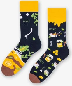 More Fashion - Dames Sokken - 39/42 - 3-Pack - Juice & Tea - MADE IN EU -beenmode Verkoop 550x665 1