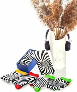 Merkloos Shiva Mode Illusion Sokken Giftbox | 4 Pack | Maat 36-40 | Vrolijke Ontwerp | Naadloos | Gift - Cadeau