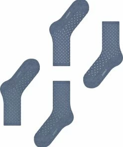 Esprit Fine Dot 2-Pack Met Patroon Ademend Veelkleurig Gestippeld Bio Set Dubbelpak Katoen Multipack Blauw Dames Sokken - Maat 39-42 -beenmode Verkoop 550x667 12