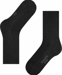 FALKE Family Grondstofvriendelijk Zacht Zonder Motief Duurzaam Ondoorzichtig Mid-rise Duurzaam Katoen Grijs Dames Sokken - Maat 35-38 -beenmode Verkoop 550x667