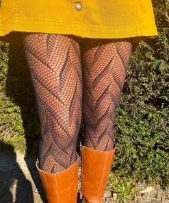 Peppery Panty - SALE - Duurzame Dames Panty's - Birds - Black - Zwart - S-M -beenmode Verkoop 550x687 8