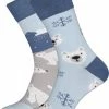 Many Mornings Toffe Sokken - Gekke Sokken - Leuke Sokken - Polar Bear - Maat: 43 T/m 46
