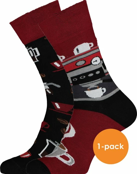 Many Mornings Toffe Sokken - Gekke Sokken - Leuke Sokken - Dark Espresso - Maat: 39 T/m 42 4 Many Mornings Toffe Sokken - Gekke Sokken - Leuke Sokken - Dark Espresso - Maat: 39 T/m 42 - Afbeelding 4