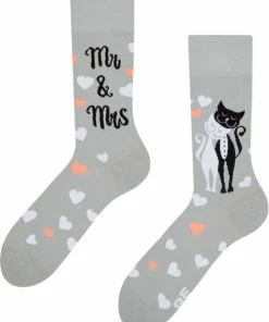 Good Mood Sokken - Trouwende Katten - Unisex Maat 39-42