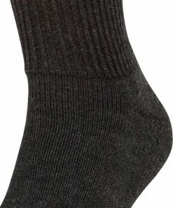 FALKE Walkie Ergo Ademend Hoge Kwaliteit Verwarmend Thermo Met Elastiek Warme Dikke Trekking Hoog Lang Merinowol Grijs Unisex Sokken - Maat 42-43 -beenmode Verkoop 550x700 2