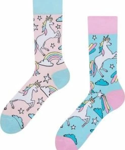 Good Mood Sokken - Regenboog Unicorn - Maat 35-38