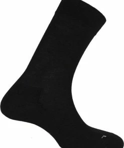 Merkloos 2-pack Merinowol - Unisex - Zwart - Maat 43/45