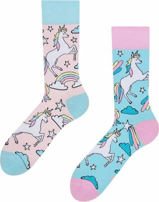 Good Mood Sokken - Regenboog Unicorn - Maat 35-38 1 Good Mood Sokken - Regenboog Unicorn - Maat 35-38