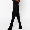Pretty Polly Cable Secret Socks One Size Black