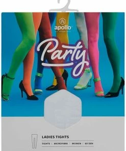 Dames Feest Legging | Wit | 60 Denier | Maat S/M | Gekleurde Legging | Neon Legging | Leggings | Legging Carnaval | Legging Meisje | Carnavalskleding | Apollo -beenmode Verkoop 550x705 1