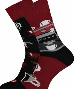 Many Mornings Toffe Sokken - Gekke Sokken - Leuke Sokken - Dark Espresso - Maat: 39 T/m 42