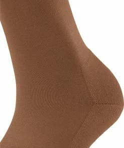 FALKE ClimaWool Versterkt Zonder Patroon Ademend Warm Droog Milieuvriendelijk Elegant Duurzaam Lyocell Maagdelijke Wol Bruin Dames Sokken - Maat 39-40 -beenmode Verkoop 550x706