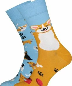 Many Mornings Sokken Playful Dog - Unisex - Maat: 39-42 -beenmode Verkoop 550x708 2