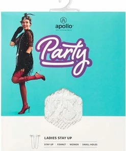 Dames Panty Visnet | Stay Up | Wit | Maat XXL | Stay Up Panty | Fishnet Panty | Panty | Stay Up Kousen | Panty Dames | Pantys | Apollo -beenmode Verkoop 550x711 1