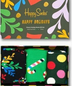 Happy Socks Giftbox - 3-Pack Holiday -beenmode Verkoop 550x714 3