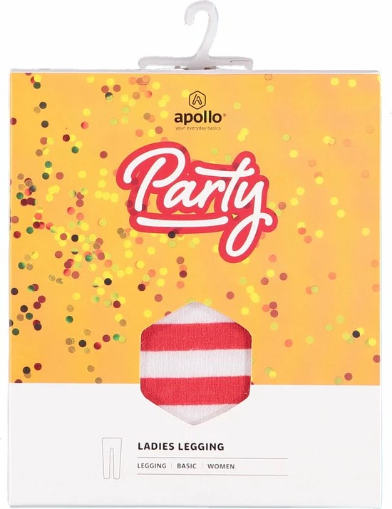 Legging Dames | Stripes | Rood/Wit | Maat L/XL | Legging | Feestlegging | Legging Carnaval | Legging Meisje | Leggings | Apollo 2 Legging Dames | Stripes | Rood/Wit | Maat L/XL | Legging | Feestlegging | Legging Carnaval | Legging Meisje | Leggings | Apollo - Afbeelding 2