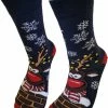 Merkloos Verjaardag Cadeau - Grappige Sokken - Rendier Schoorsteen Sokken - Leuke Sokken - Vrolijke Sokken – Valentijn Cadeau - Luckyday Socks - Cadeau Sokken - Socks Waar Je Happy Van Wordt – Maat 37-42