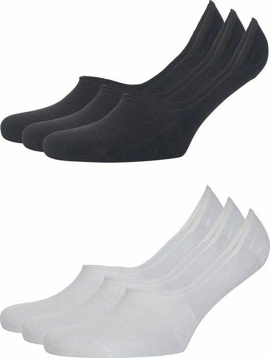 Purple-Daisy Kousenvoetjes Sneakers Dames | Sneaker Heren | Multipack Unisex 6 Paar (3 Zwart+3 Wit) | Black Friday SALE - Maat 40-44 - ZWART+WIT 6 Purple-Daisy Kousenvoetjes Sneakers Dames | Sneaker Heren | Multipack Unisex 6 Paar (3 Zwart+3 Wit) | Black Friday SALE - Maat 40-44 - ZWART+WIT - Afbeelding 6