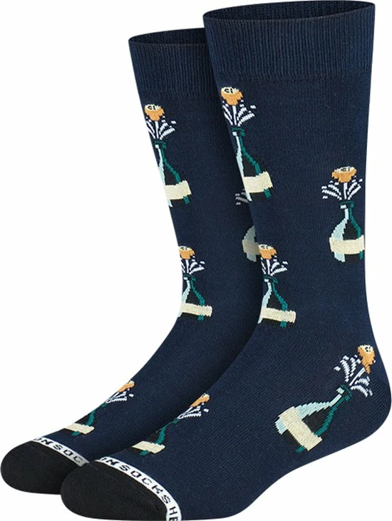 Heroes On Socks - Champagne Navy- Herensokken - Maat 41-46 1 Heroes On Socks - Champagne Navy- Herensokken - Maat 41-46