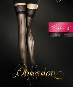 Fiore CELIA Stay-Ups 30 Den - Black -beenmode Verkoop 550x731 3
