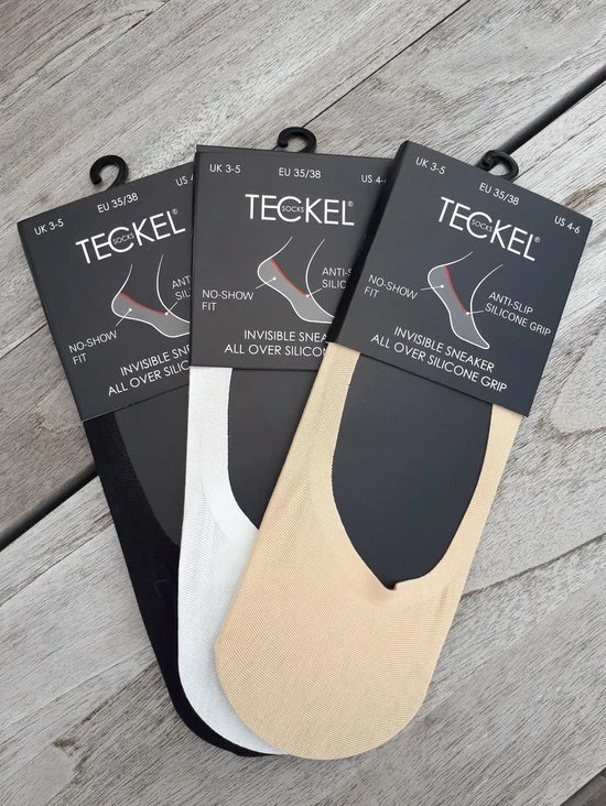 TEckel - Invisible Sneaker All Over Silicone 10 Paar - Beige – Footies Multipack Kousenvoetje Maat 35-38 1 TEckel - Invisible Sneaker All Over Silicone 10 Paar - Beige – Footies Multipack Kousenvoetje Maat 35-38