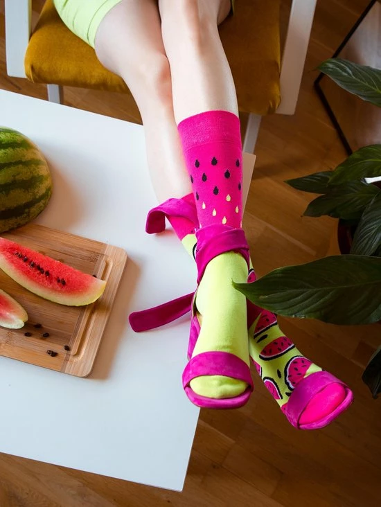 Good Mood Sokken - Sappige Watermeloen - Maat - 35-38 4 Good Mood Sokken - Sappige Watermeloen - Maat - 35-38 - Afbeelding 4