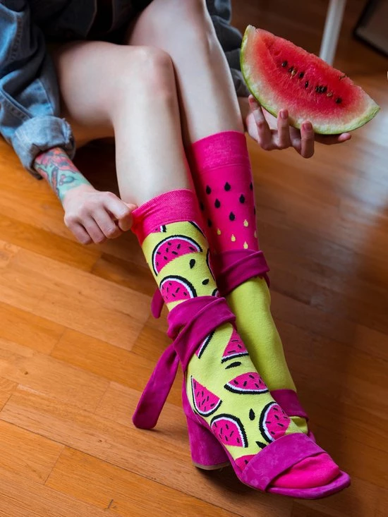 Good Mood Sokken - Sappige Watermeloen - Maat - 35-38 3 Good Mood Sokken - Sappige Watermeloen - Maat - 35-38 - Afbeelding 3