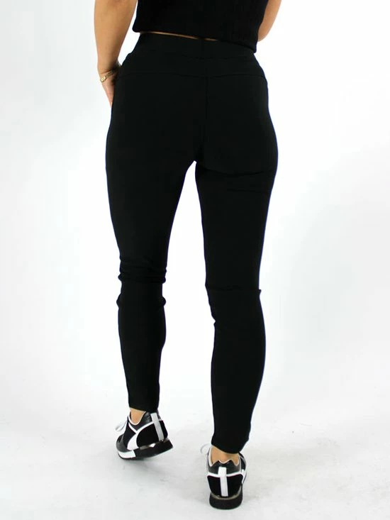 Merkloos Dames Tregging Jacky M/L - Zwart - Luxe & Comfort - Hoge Taille 2 Merkloos Dames Tregging Jacky M/L - Zwart - Luxe & Comfort - Hoge Taille - Afbeelding 2