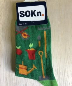Merkloos SOKn. Trendy Sokken TUINIEREN Maat 35-41 (ook Leuk Om Kado Te Geven !)