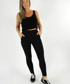 Merkloos Dames Tregging Isabella 5XL/6XL - Zwart - Luxe & Comfort - Hoge Taille