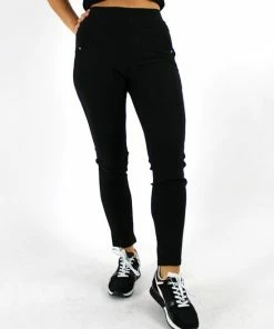 Merkloos Dames Tregging Jacky S/M - Zwart - Luxe & Comfort - Hoge Taille