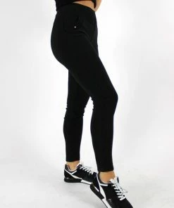 Merkloos Dames Tregging Jacky S/M - Zwart - Luxe & Comfort - Hoge Taille -beenmode Verkoop 550x733 31