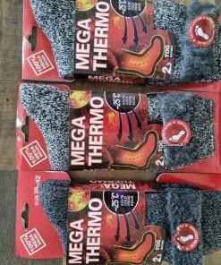 Merkloos 5 Paar - Mega Thermo Sokken - 39-42 - Naadloos - Warme Voetensokken - Werksokken - Huissokken - Unisex