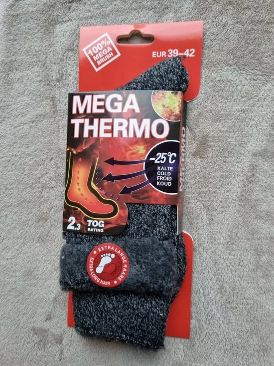 Merkloos 5 Paar - Mega Thermo Sokken - 39-42 - Naadloos - Warme Voetensokken - Werksokken - Huissokken - Unisex 2 Merkloos 5 Paar - Mega Thermo Sokken - 39-42 - Naadloos - Warme Voetensokken - Werksokken - Huissokken - Unisex - Afbeelding 2