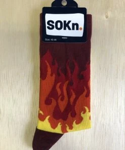 Merkloos SOKn. Trendy Sokken VUUR ! Maat 40-46 (ook Leuk Om Kado Te Geven !)