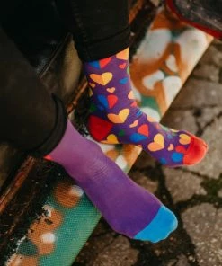 Good Mood Sokken - Regenboog Hartjes - Maat - 43-46 -beenmode Verkoop 550x733 48